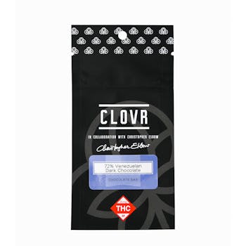 S Clovr Chocolate Square Venezuelan Dark 25mg - 2pk